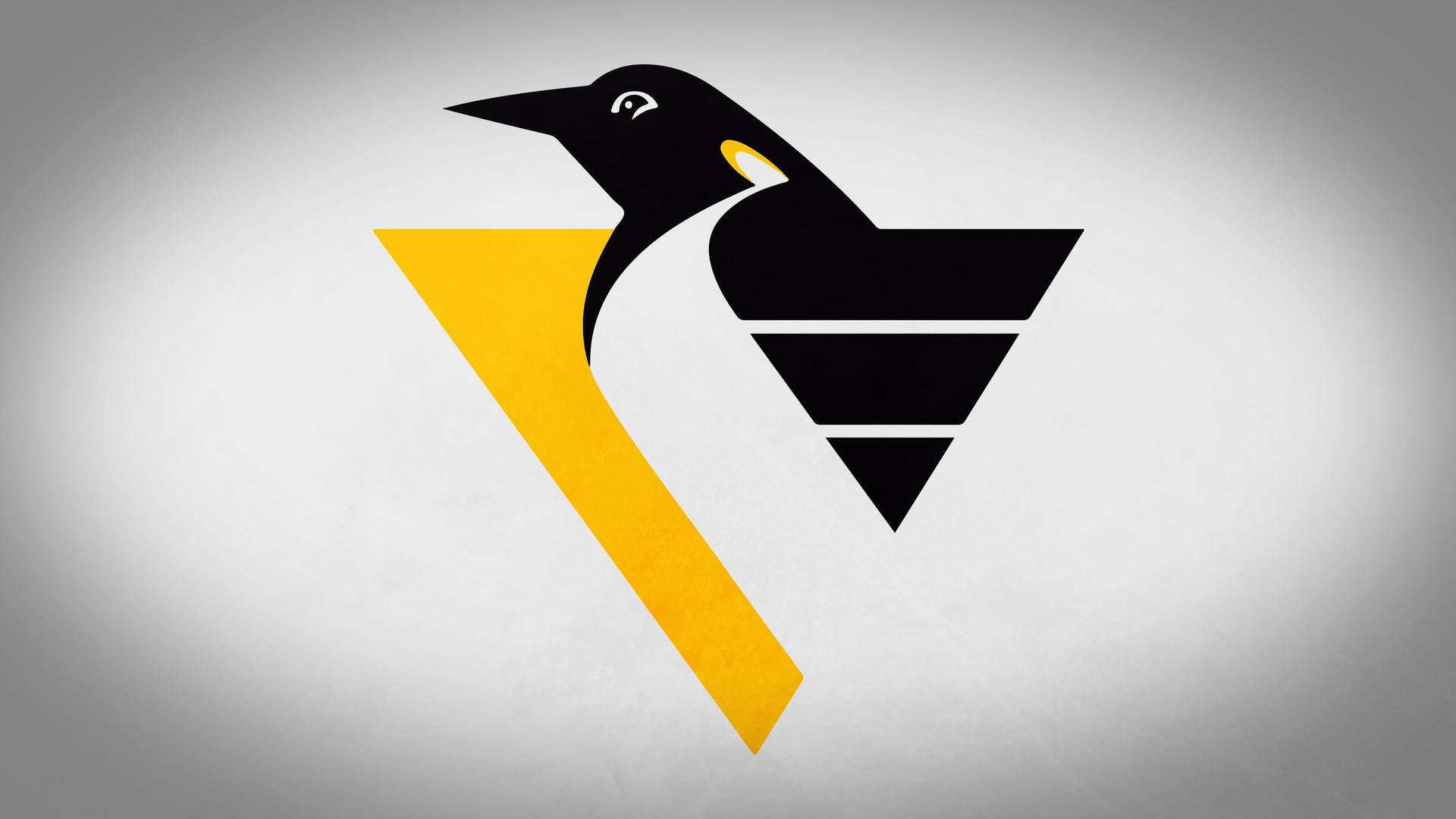 Logo Minimalista Dei Pinguini Di Pittsburgh Sfondo