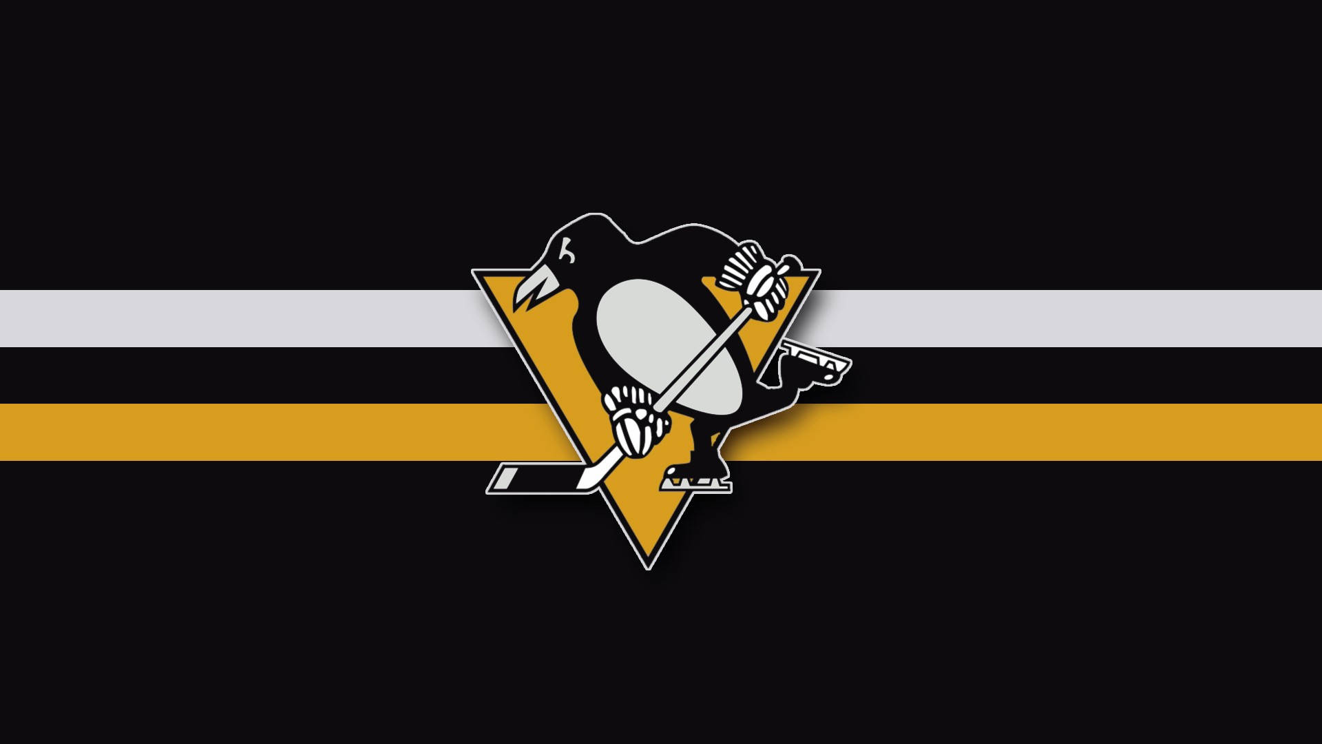 Logo Multicolore Dei Pinguini Di Pittsburgh Sfondo