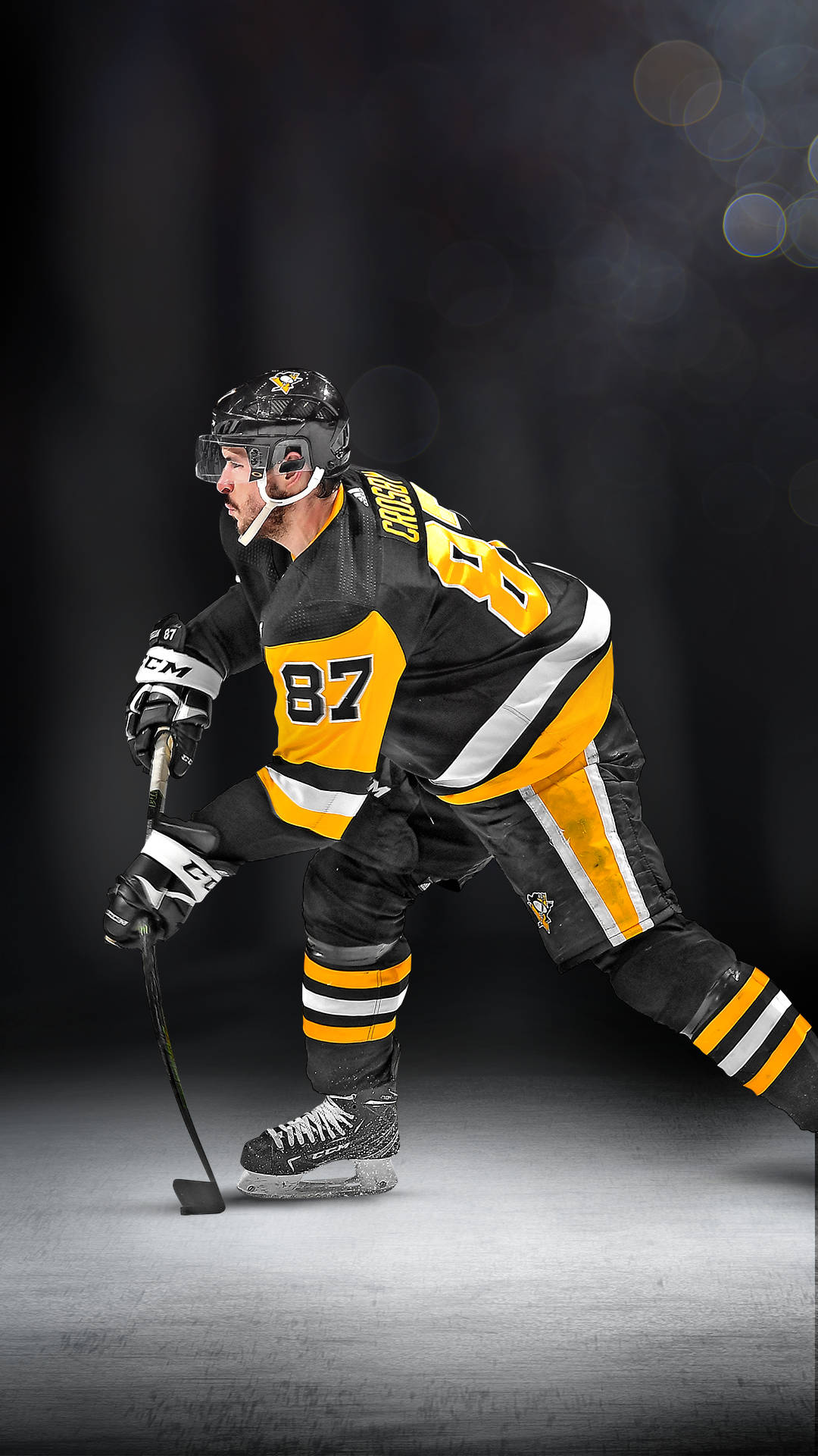 Pittsburgh Penguins Nummer 87 Atlet Wallpaper
