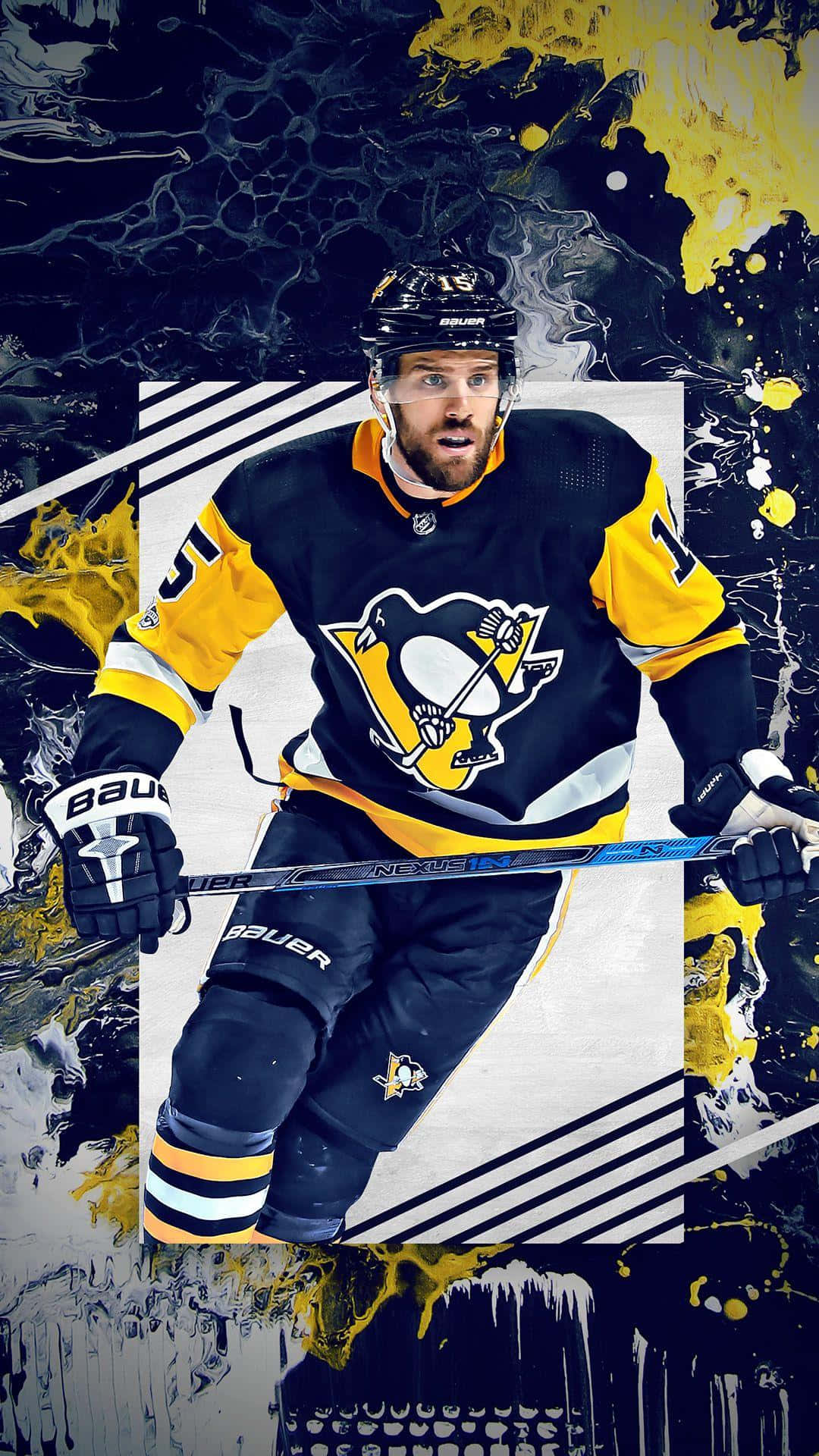 Pittsburgh Penguins Player Artistic Background Wallpaper