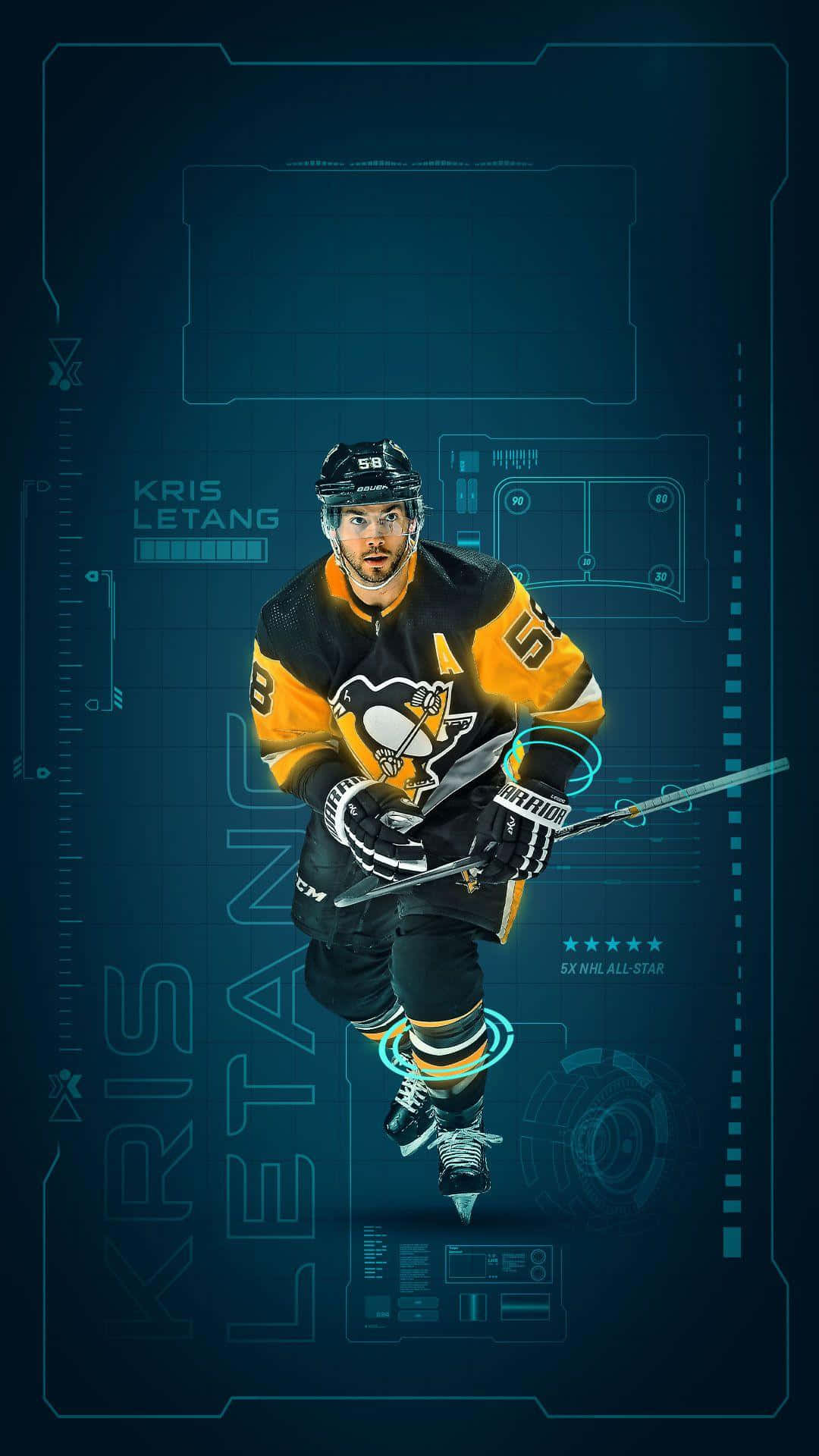 Pittsburgh Penguins Player Kris Letang Wallpaper