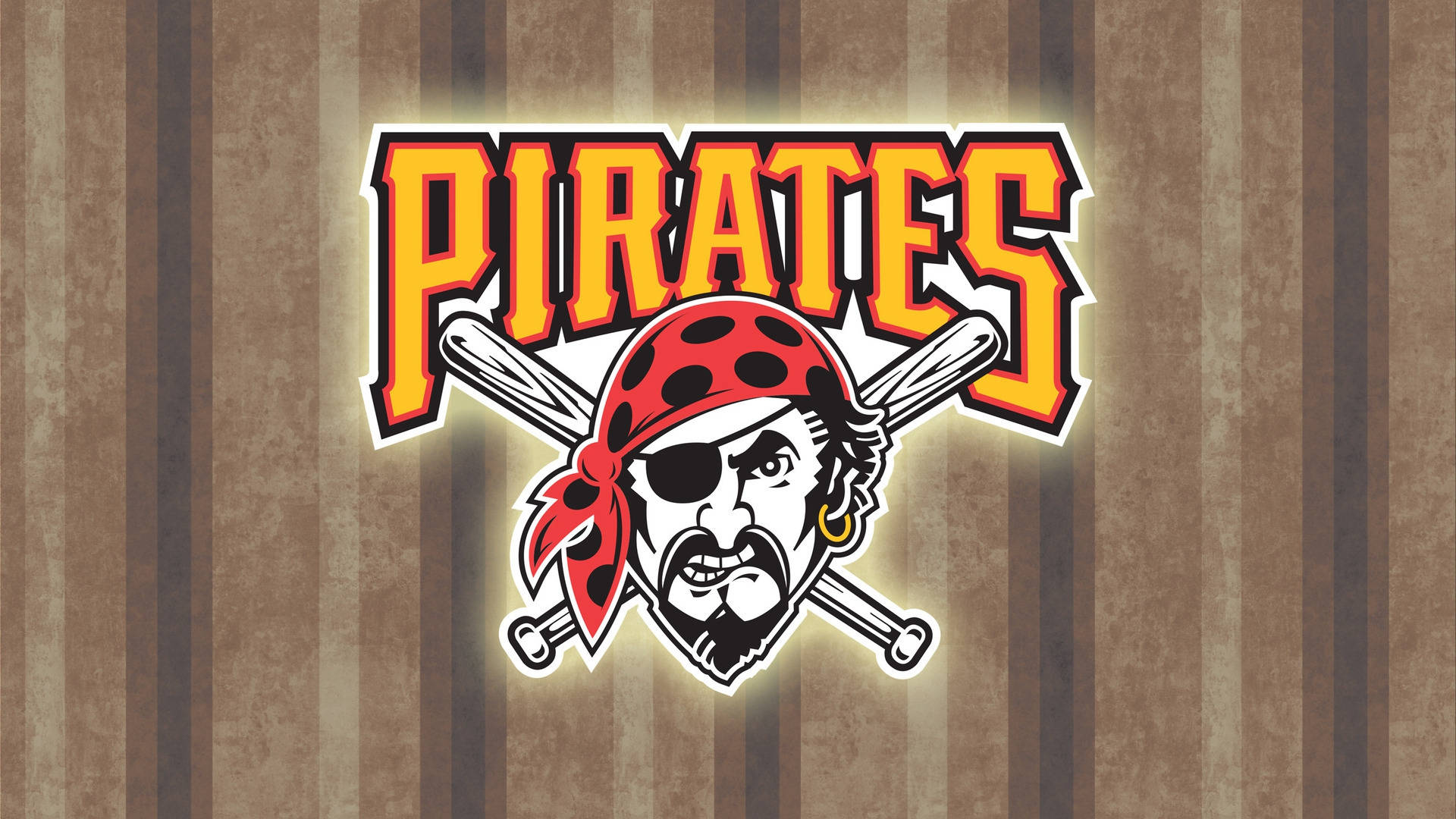 Pittsburgh Pirates Wood Style Grafisk Wallpaper