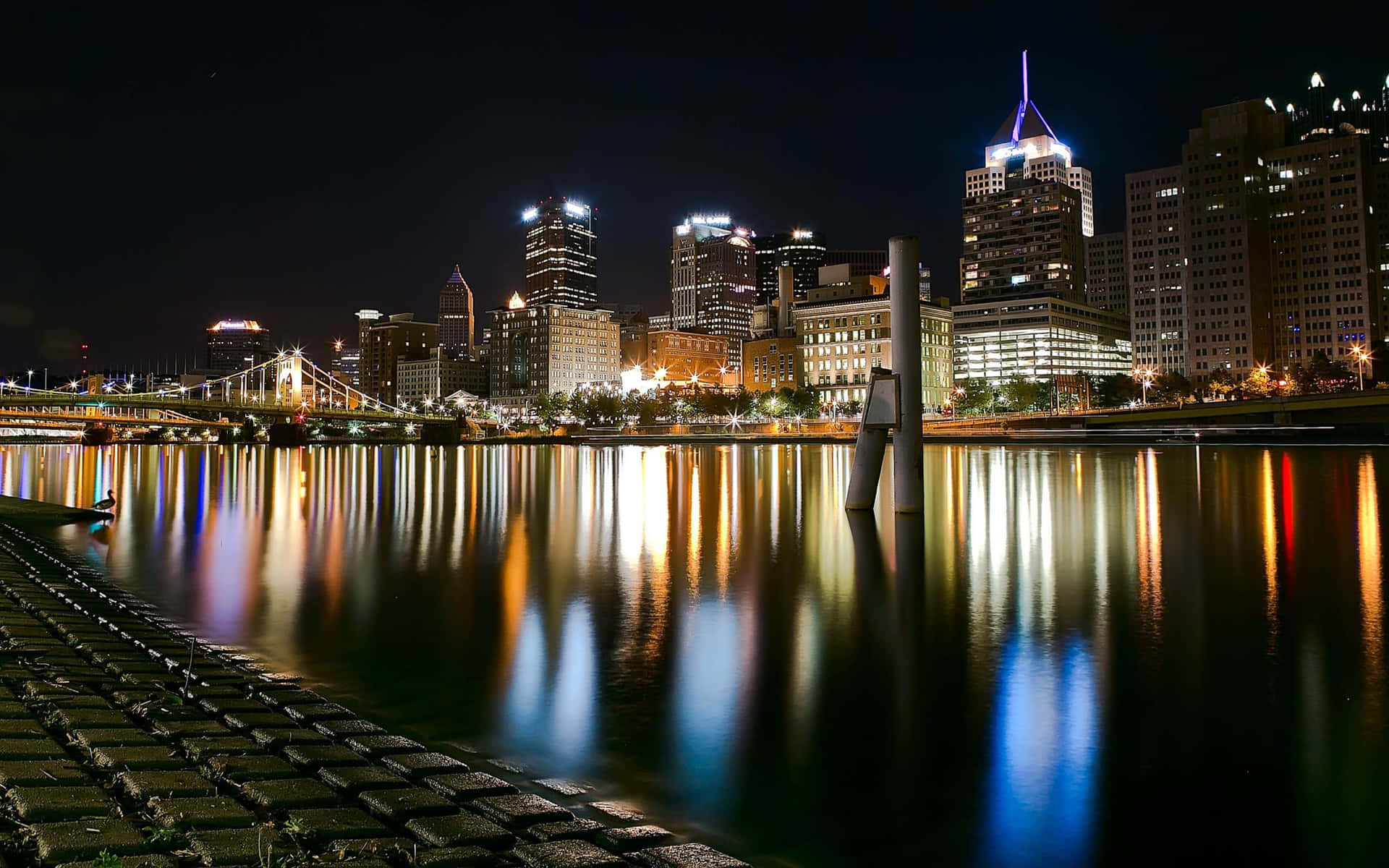 Pittsburgh Skyline From South Shore Wallpaper