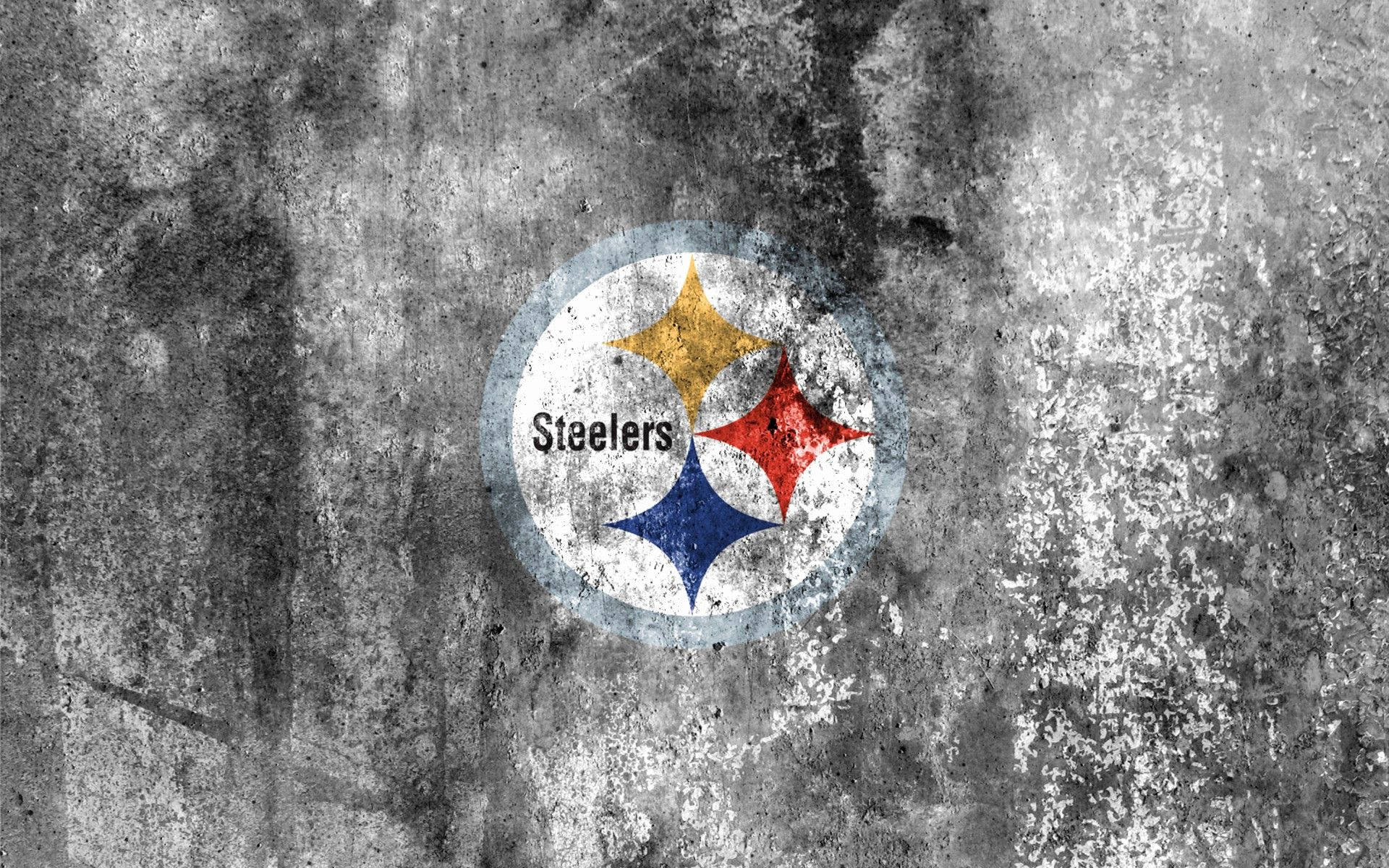 Pittsburgh Steelers Dirty Gray Logo Wallpaper