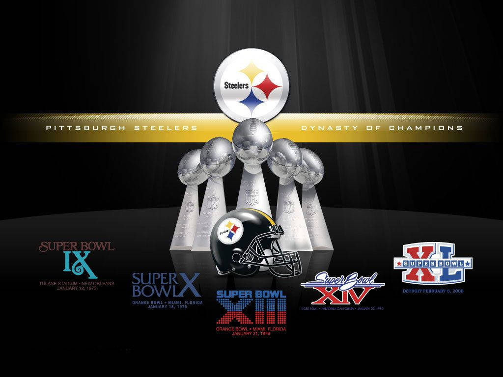 Pittsburgh Steelers Dynasty Of Champions Wallpaper