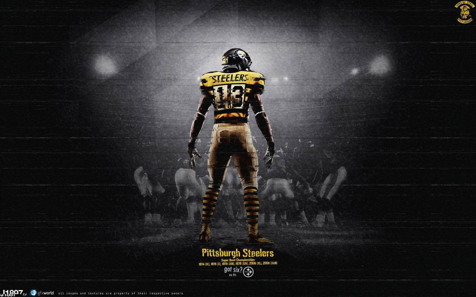 Pittsburgh Steelers Receiver James Washington Goes for the Fumble Wallpaper