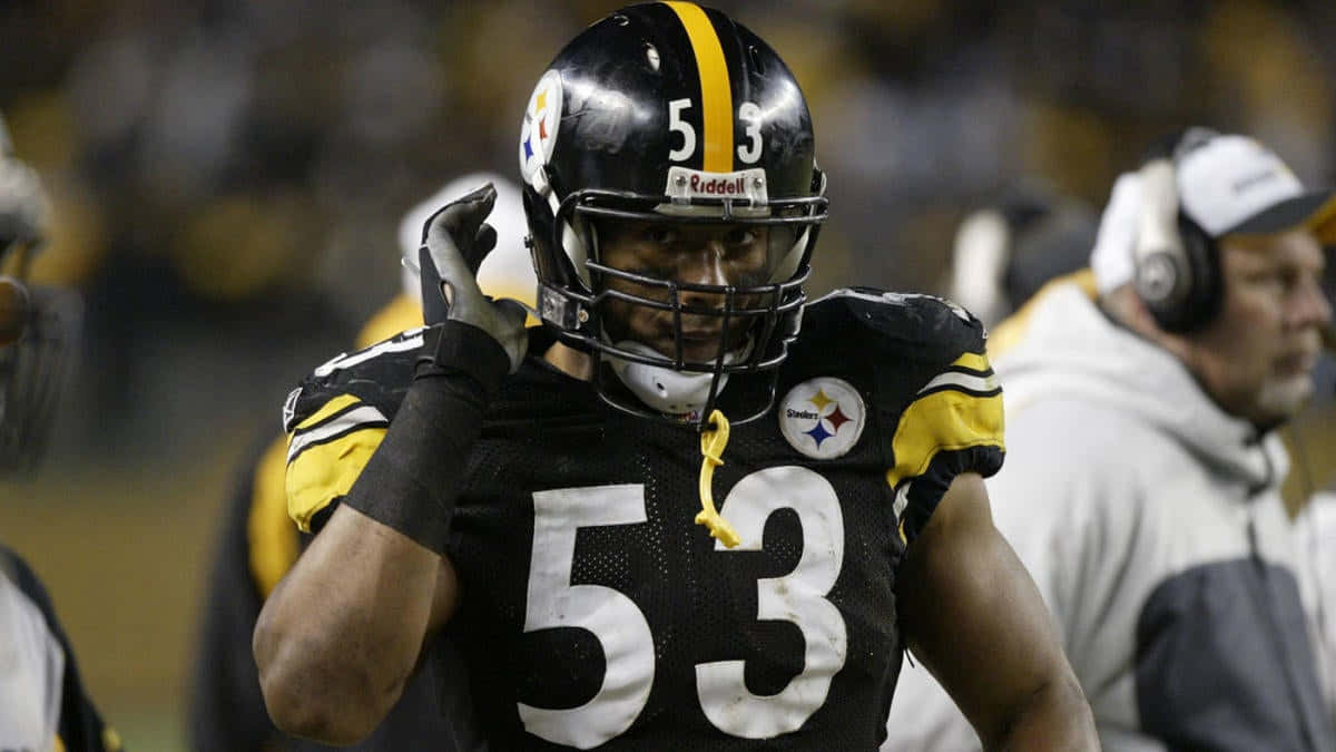 Pittsburgh Steelers Linebacker 53 Wedstrijdnacht Achtergrond