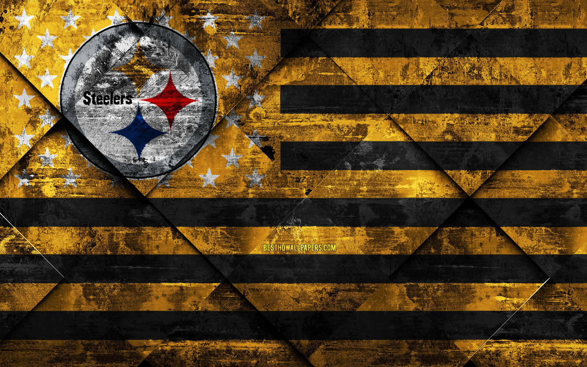 Pittsburgh Steelers Logo Flag Variation Wallpaper