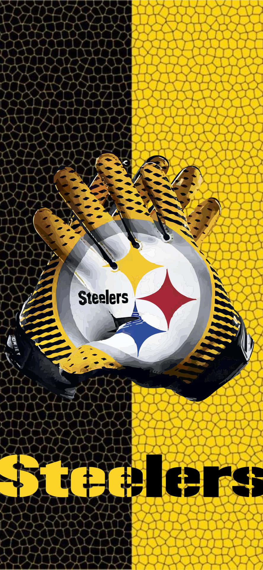 Guanticon Il Logo Dei Pittsburgh Steelers. Sfondo