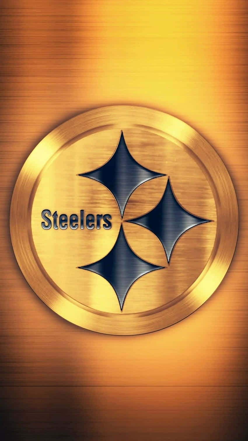 Logodegli Steelers Di Pittsburgh Medaglia D'oro Sfondo