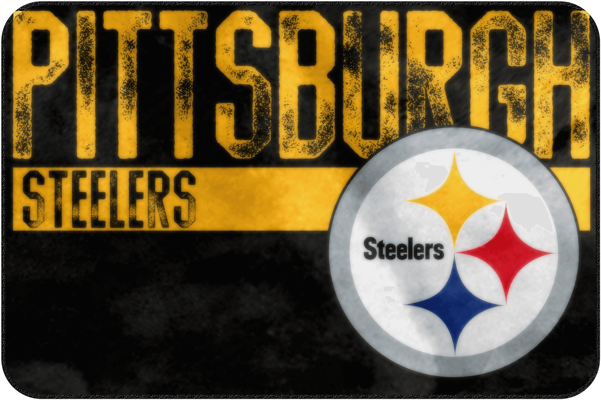 Pittsburgh Steelers Logo Grungy Background PNG