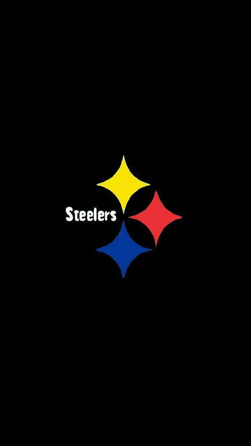 Pittsburghsteelers-logo Auf Schwarzem Hintergrund Wallpaper