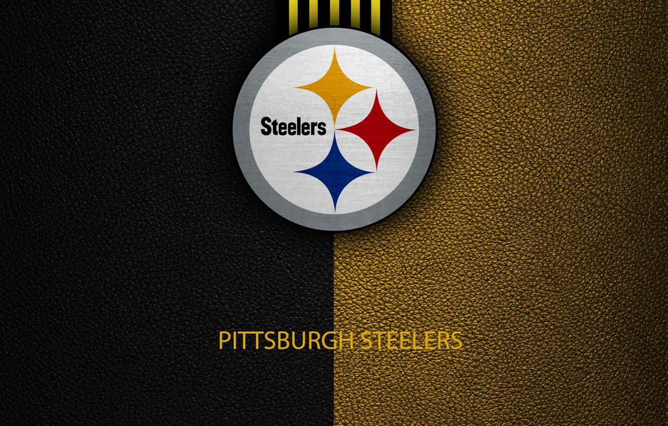 Pittsburgh Steelers Logo On Flag Wallpaper