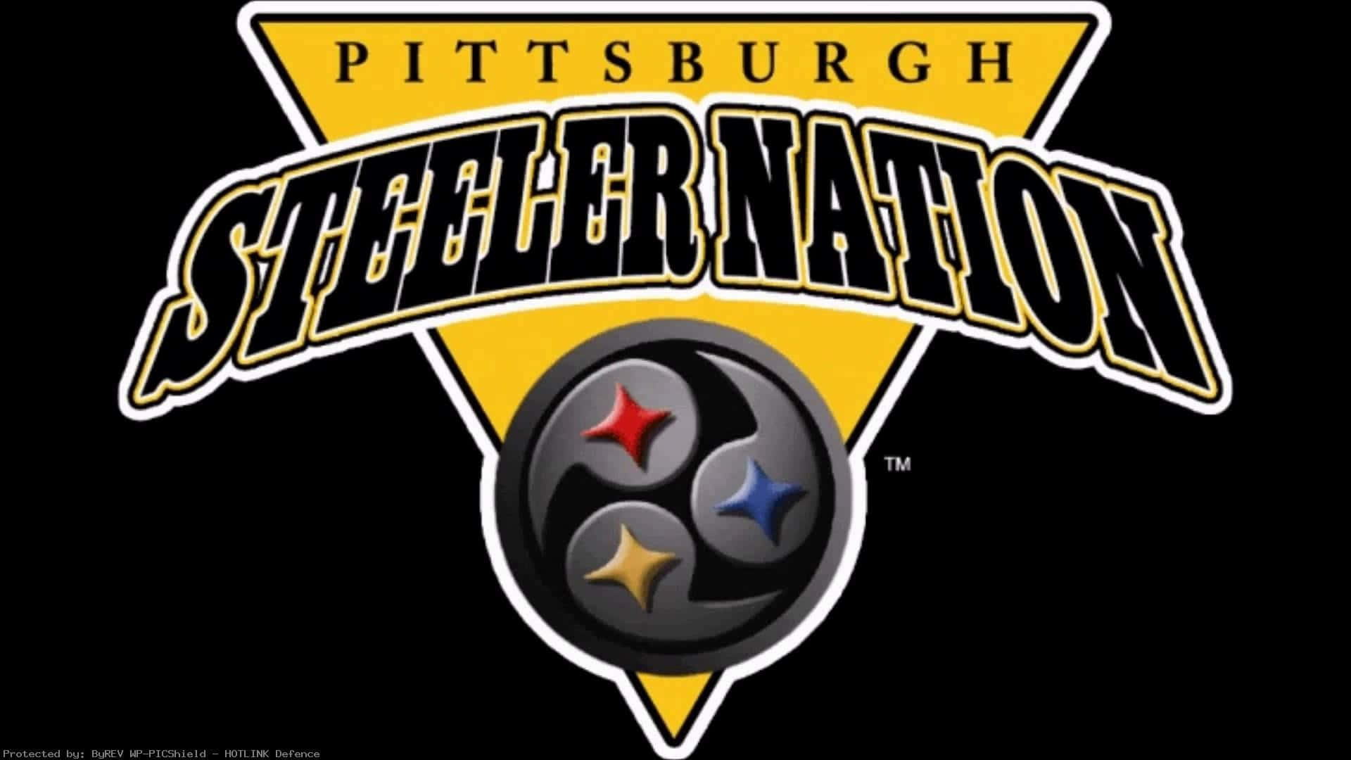Pittsburghsteelers Logotyp Med Stjärnor Variation. Wallpaper