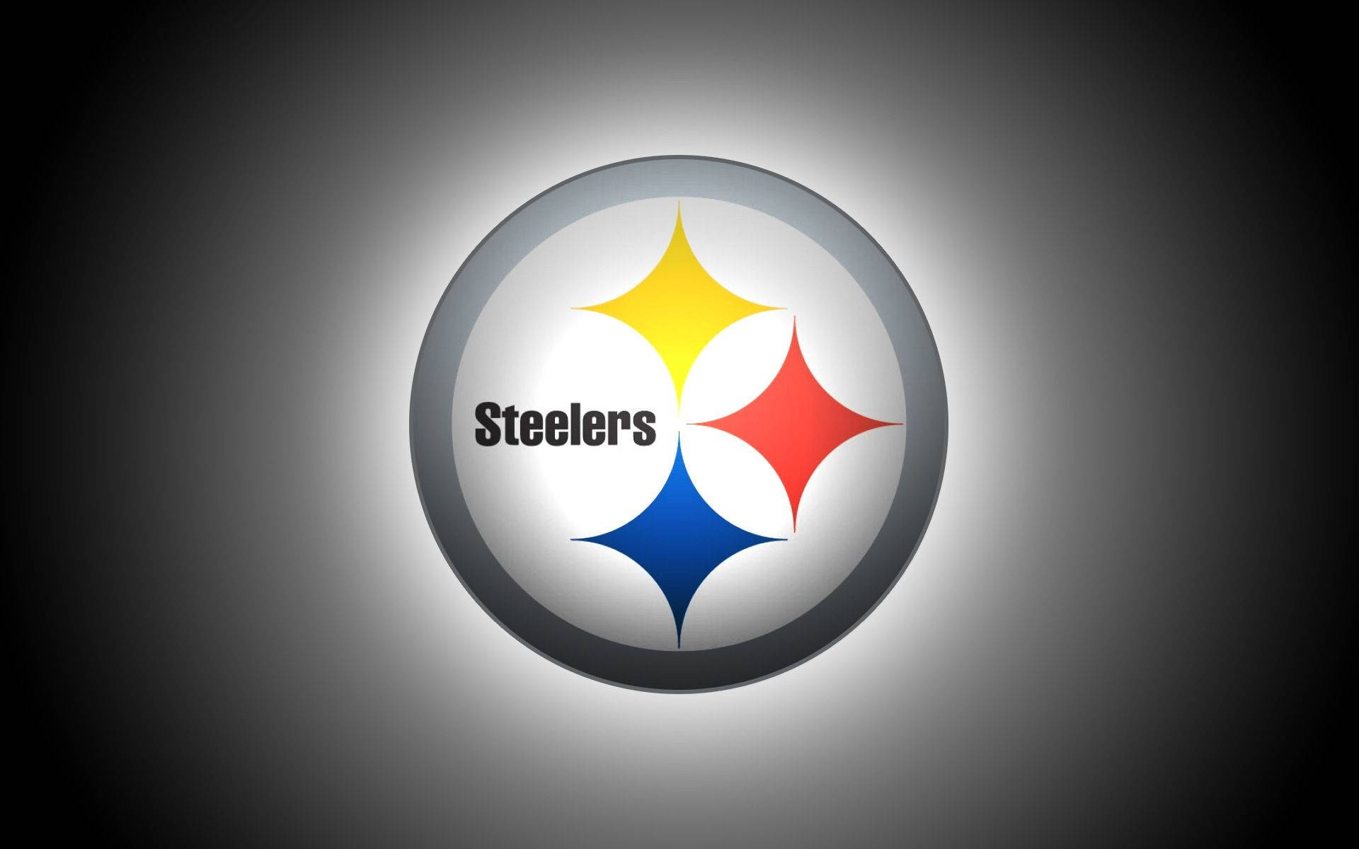 Pittsburgh Steelers White Logo Art