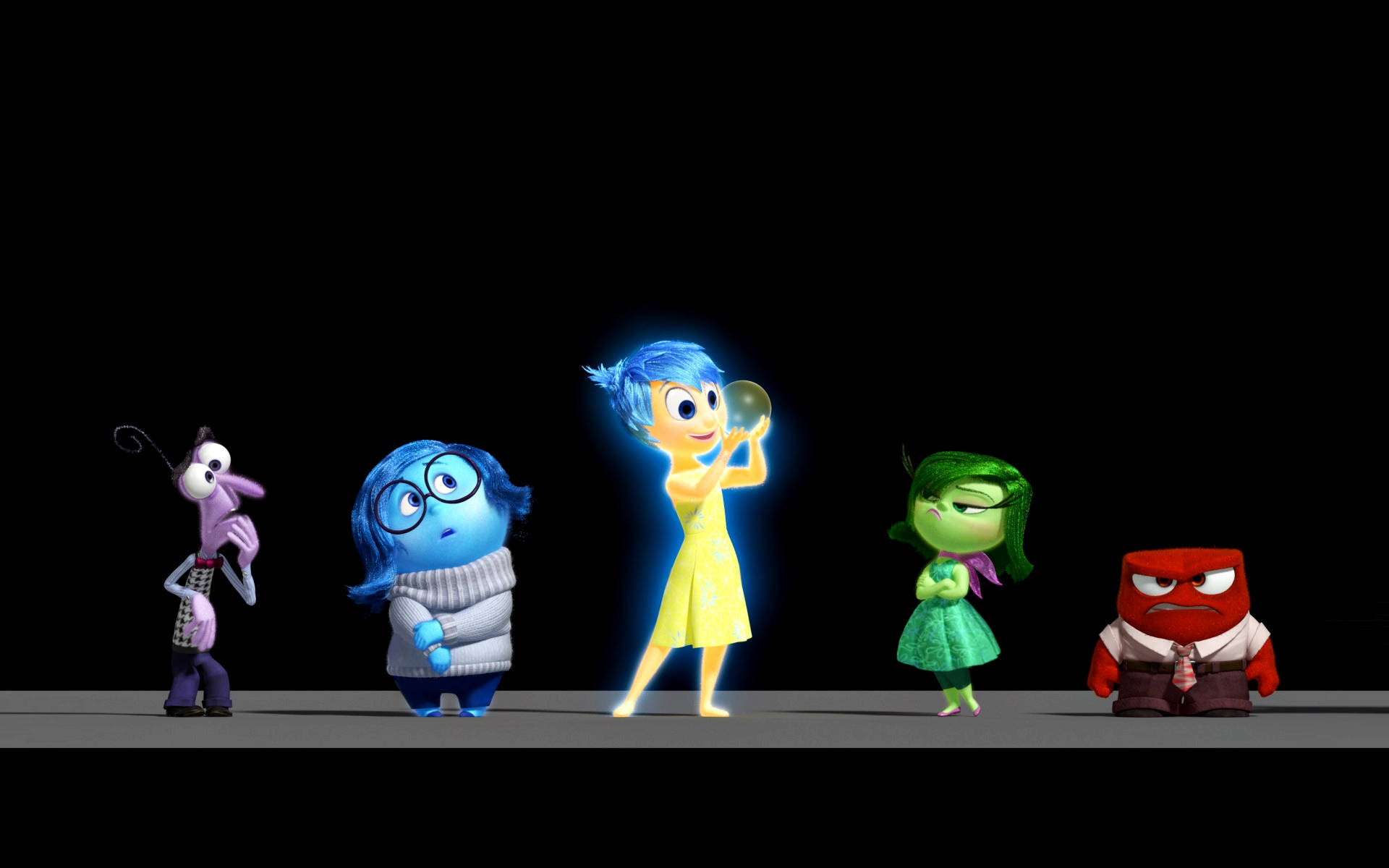 Personajesde Inside Out De Pixar Fondo de pantalla