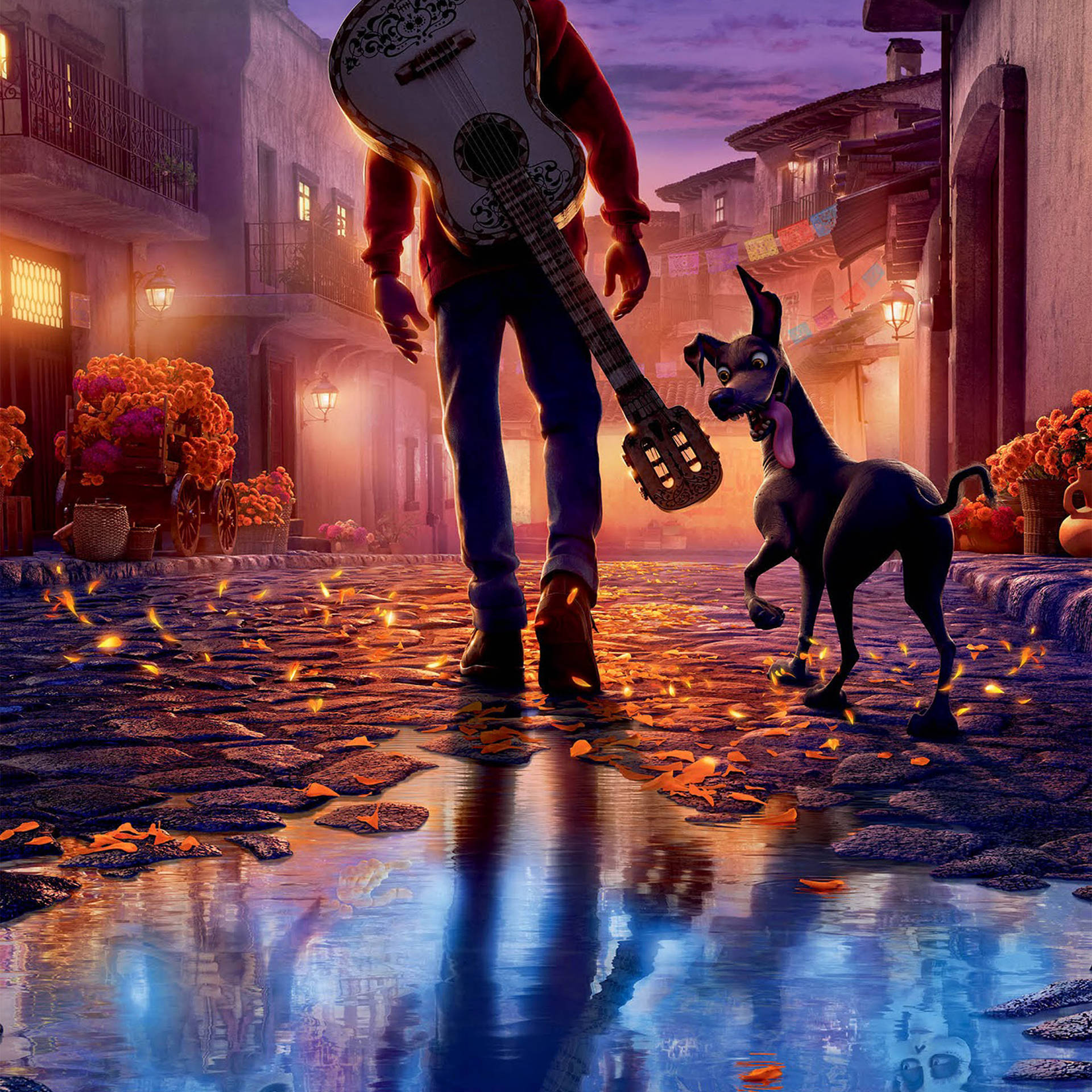 Pixar Mama Coco Miguel & Dante Wallpaper