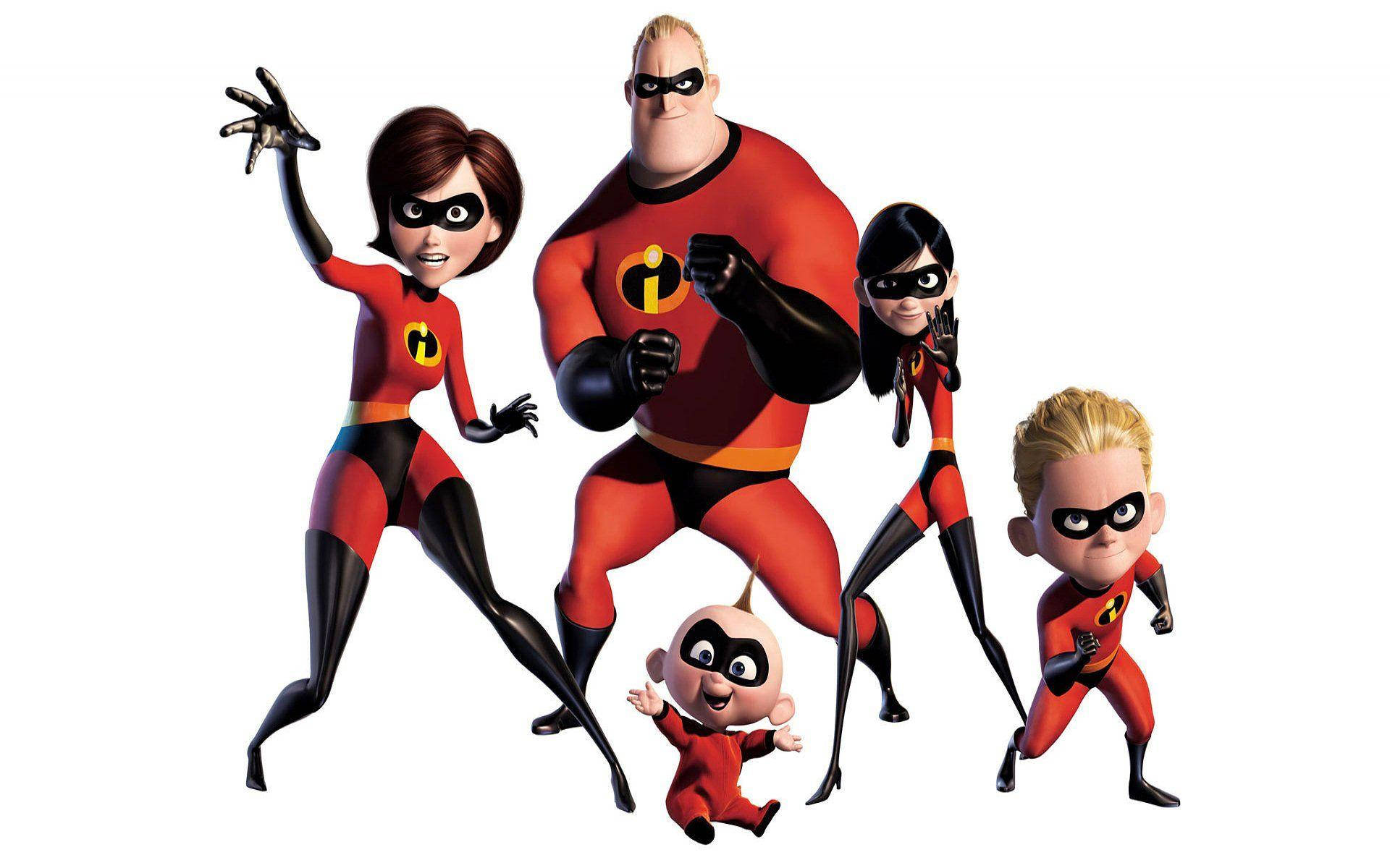 Pixar The Incredibles Superhero Film Wallpaper