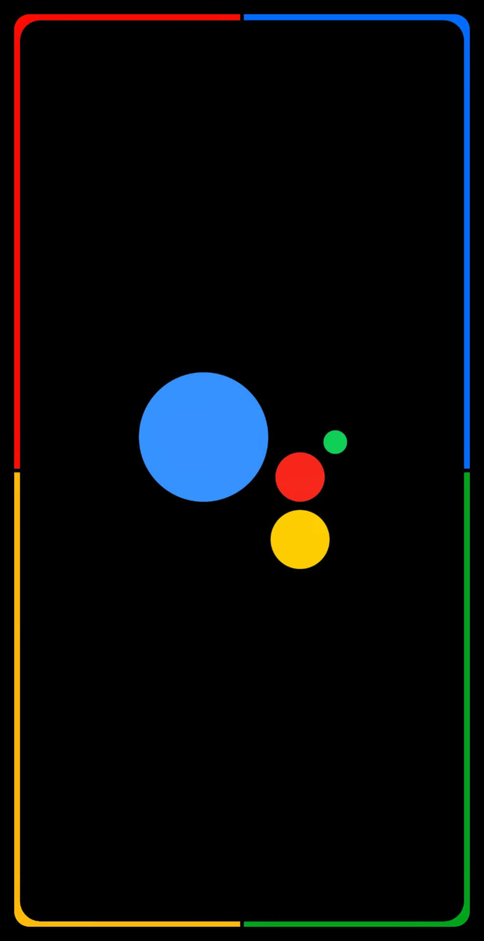 Googleassistant Pixel 3 Amoled Bakgrundsbild.