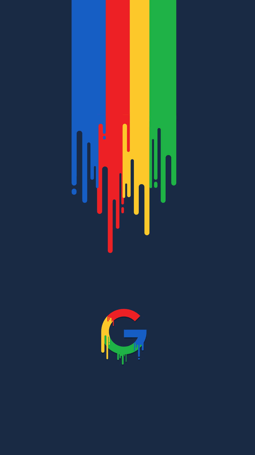 Sfondoamoled Con Logo Di Google Per Pixel 3.