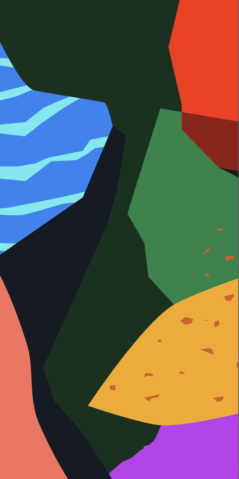 Farverig Æstetisk Pixel 3 Amoled Baggrund