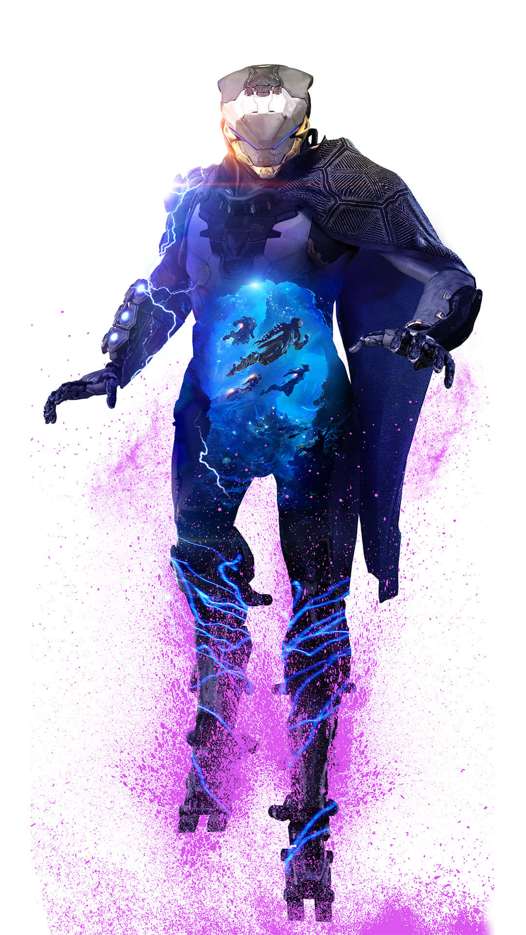 Ranger With Purple Mist Pixel 3 Anthem Background