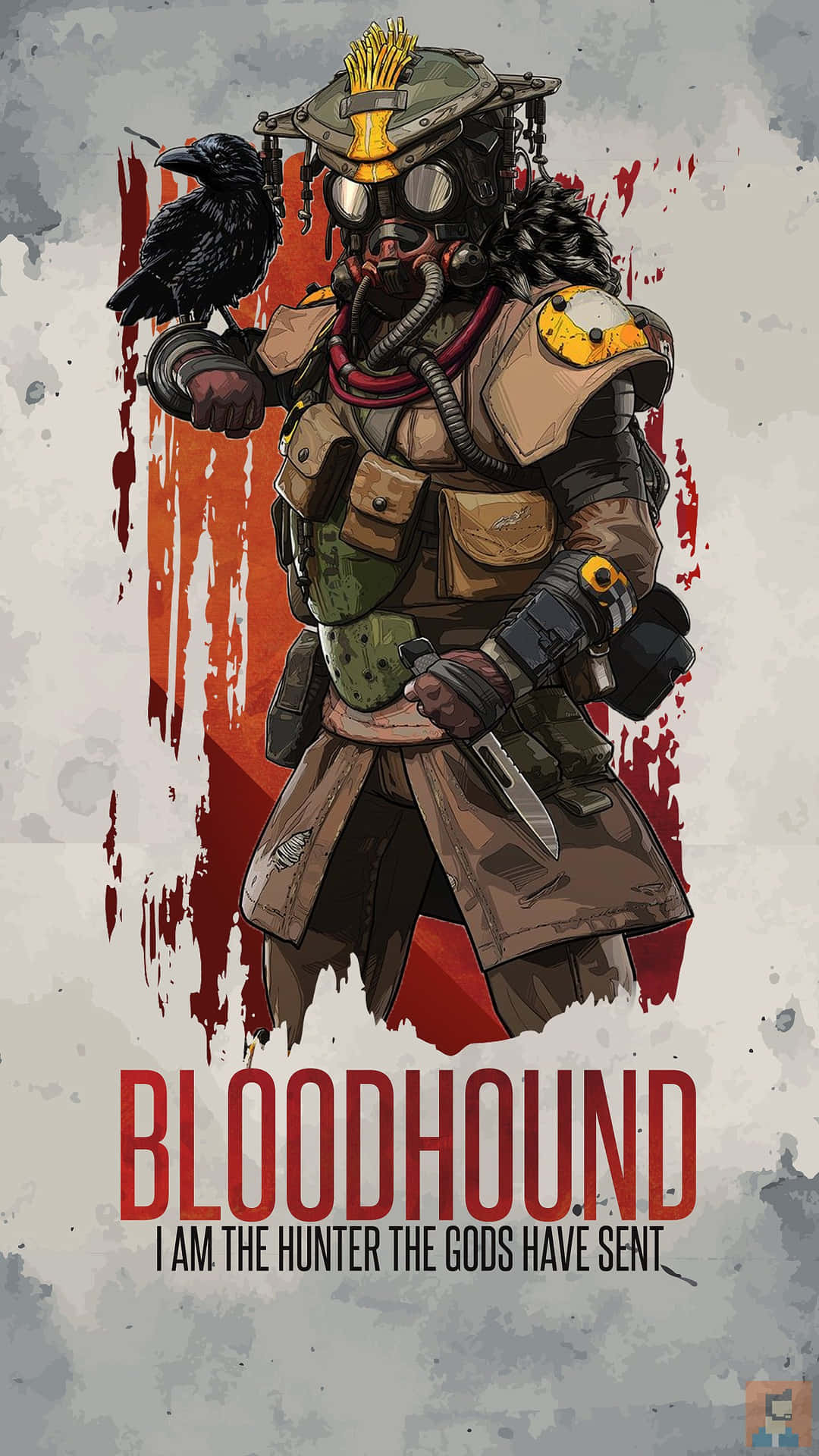 Pixel3 Apex Legends Bloodhound Poster Bakgrundsbild.