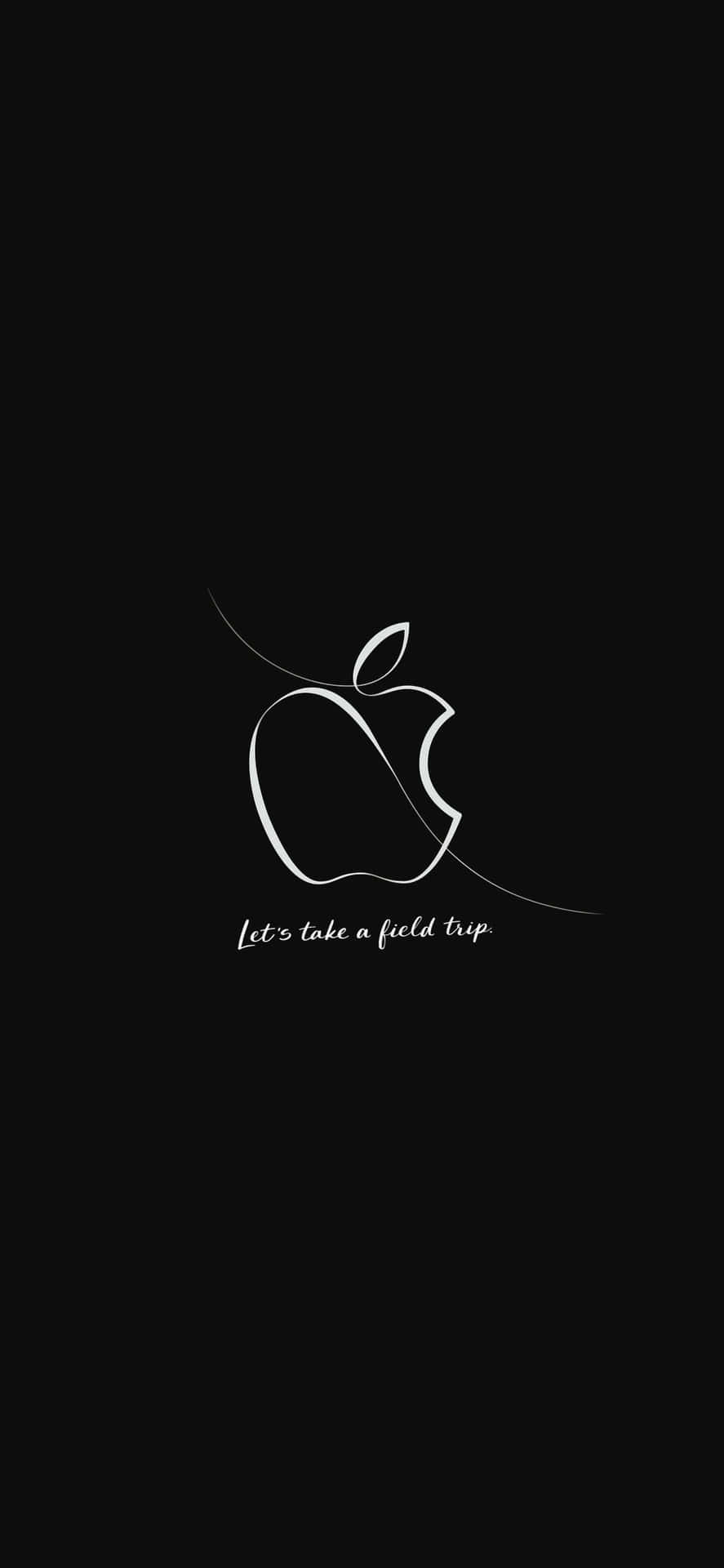 Pixel3 Schwarzer Apple-logo Hintergrund