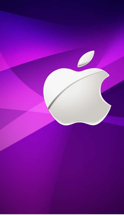 Pixel3 Logotipo Da Apple Fundo Roxo