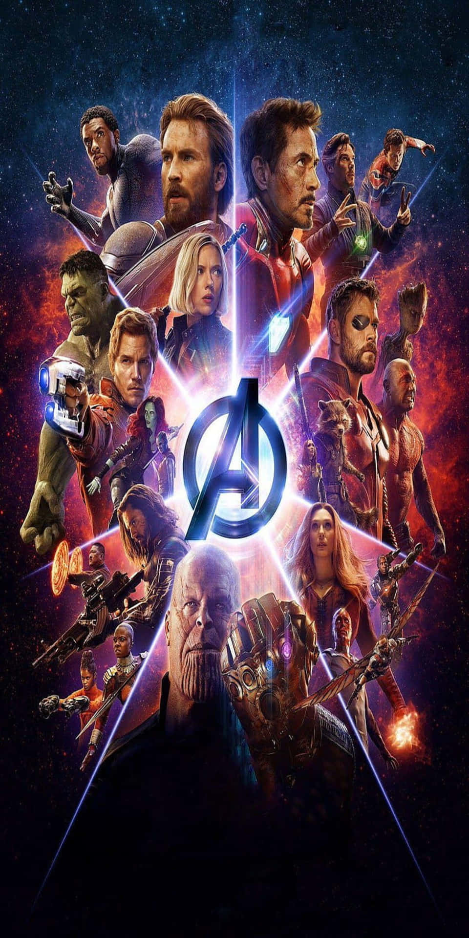Pixel 3 Avengers Logo Purple Light Background