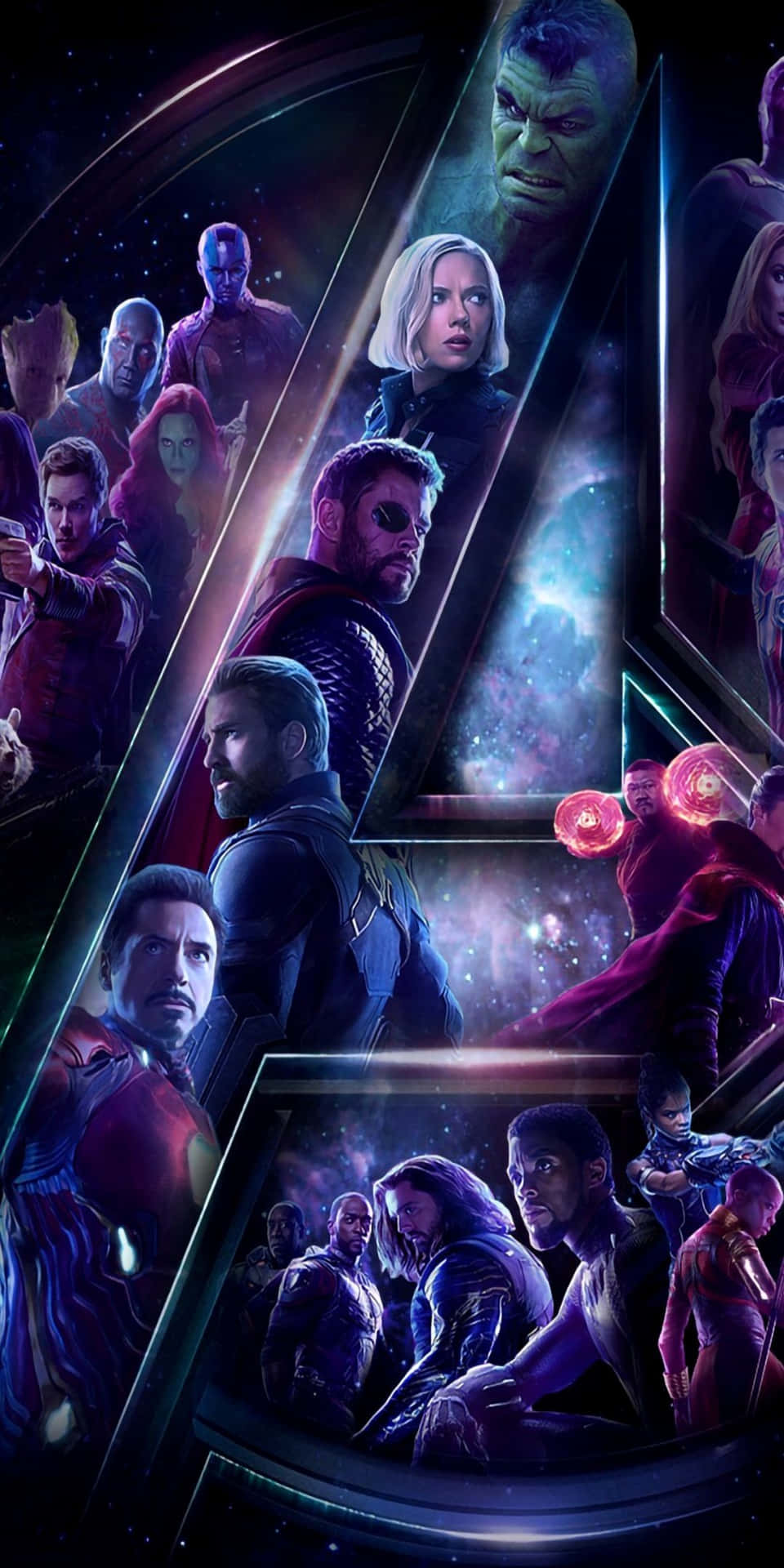 Pixel 3 Avengers Typography Background