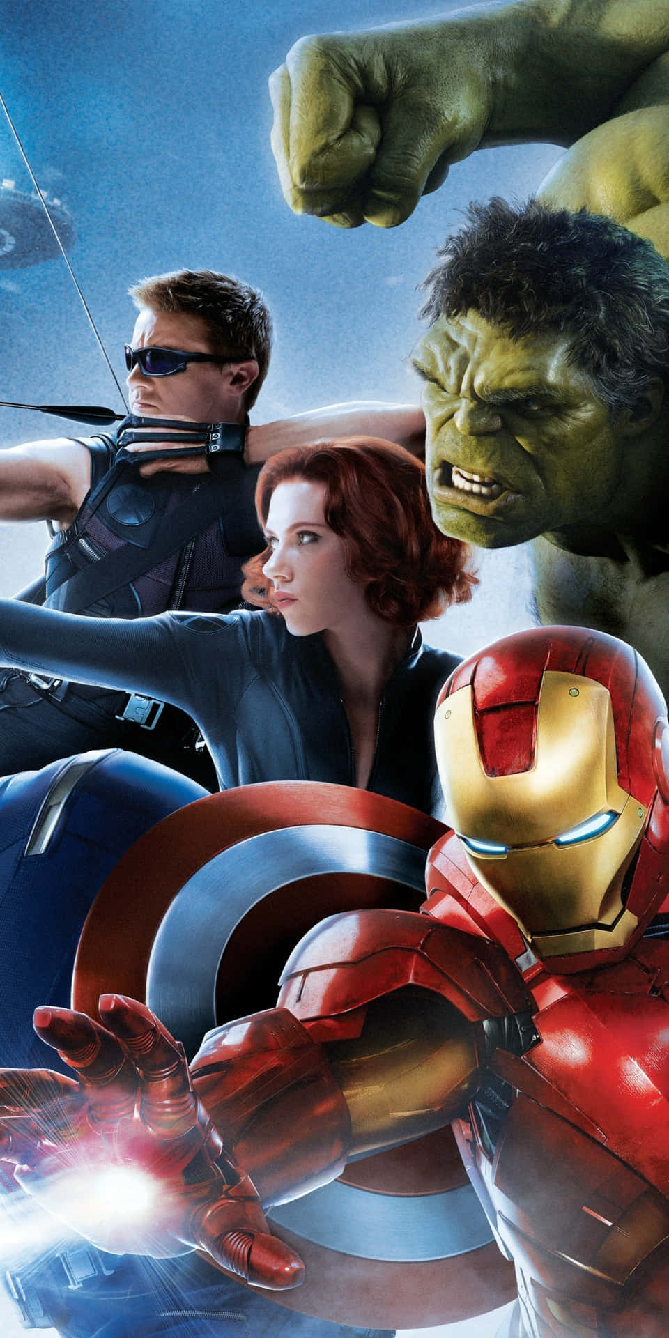 Tättintill Poserande Pixel 3 Avengers Bakgrund.