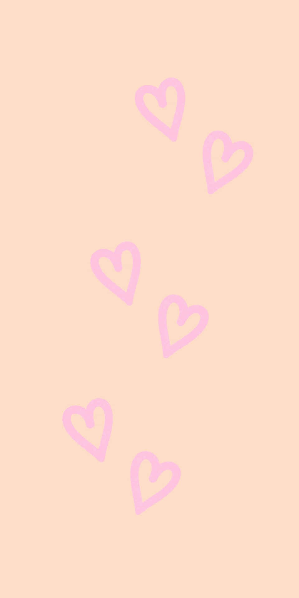 Minimalistisk Hjerter Pixel 3 Baggrund