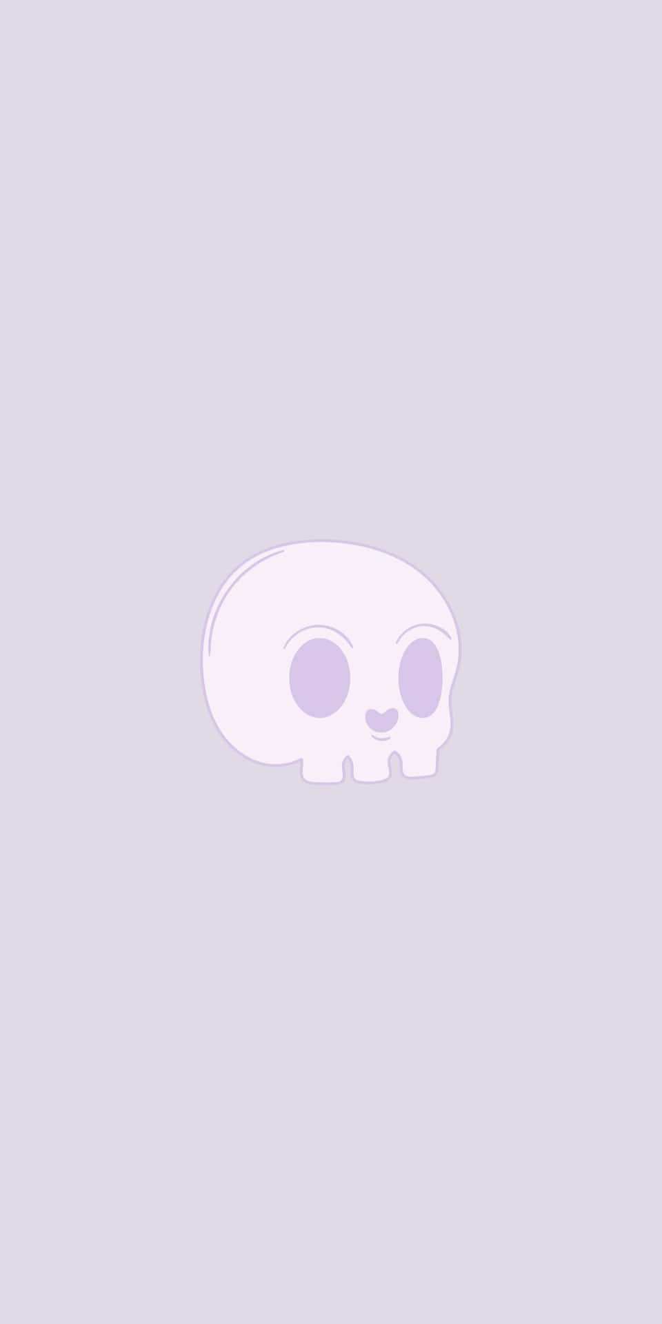 Cute Minimalist Skull For Pixel 3 Background