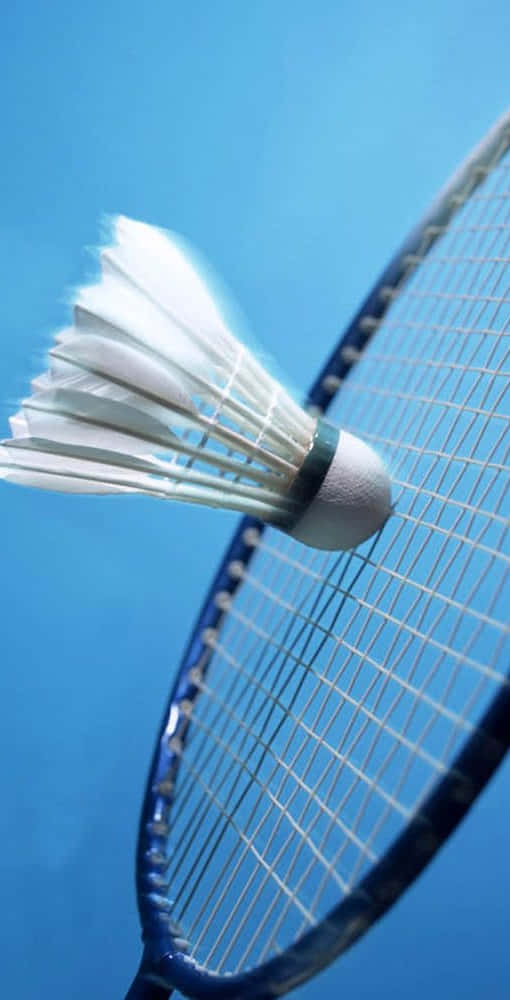 Shuttlecock Hitting The Racket Pixel 3 Badminton Background