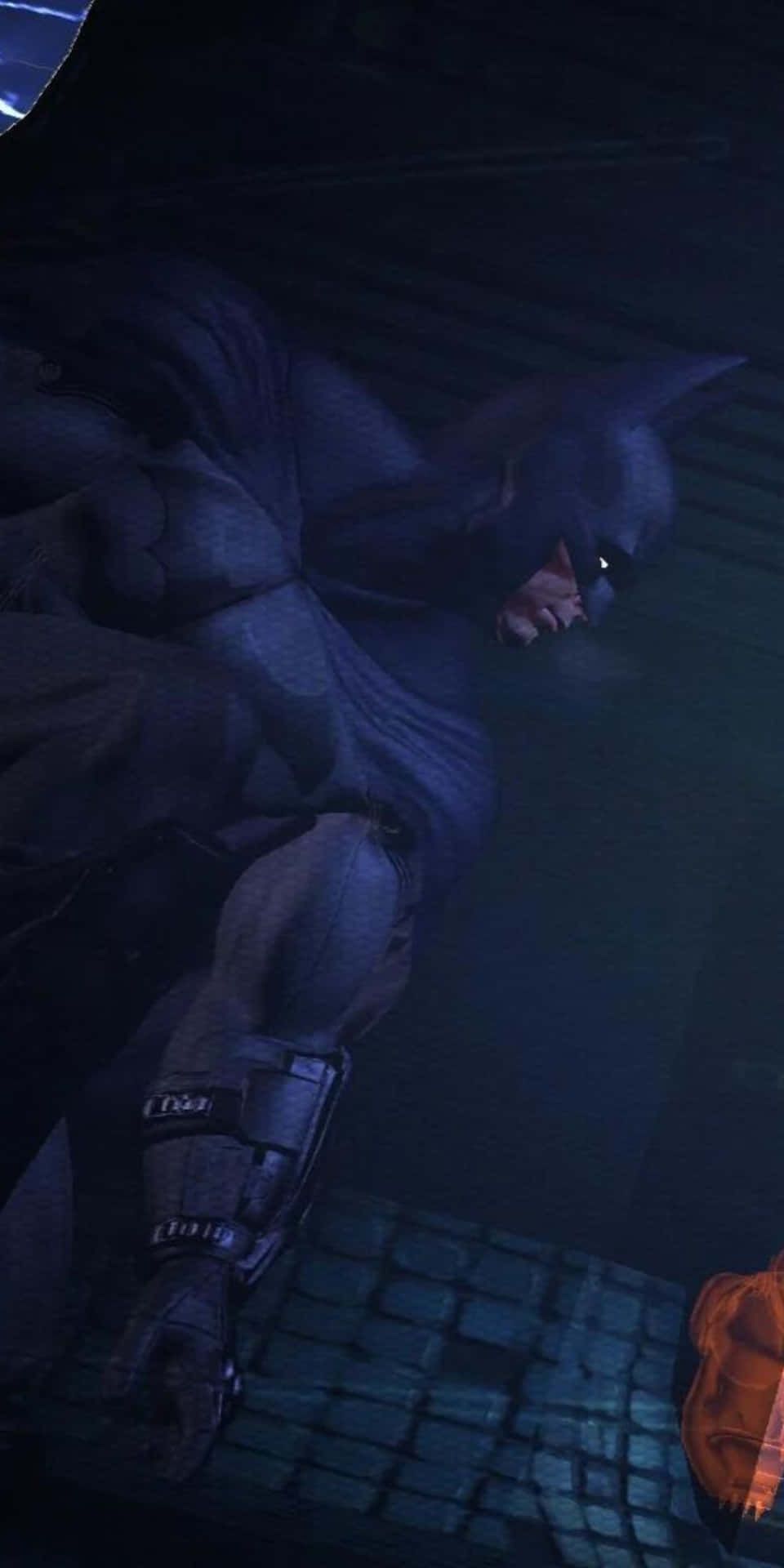 Blåttpixel 3 Batman Arkham City Superhjälte Iphone Bakgrund