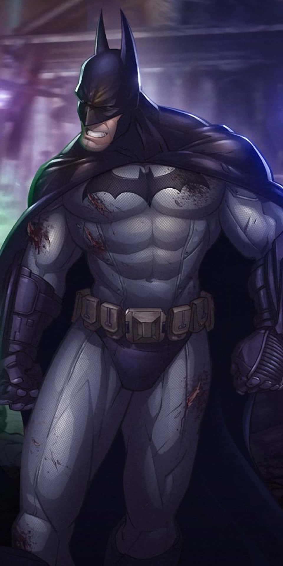Animated Superhero Pixel 3 Batman Arkham City Background