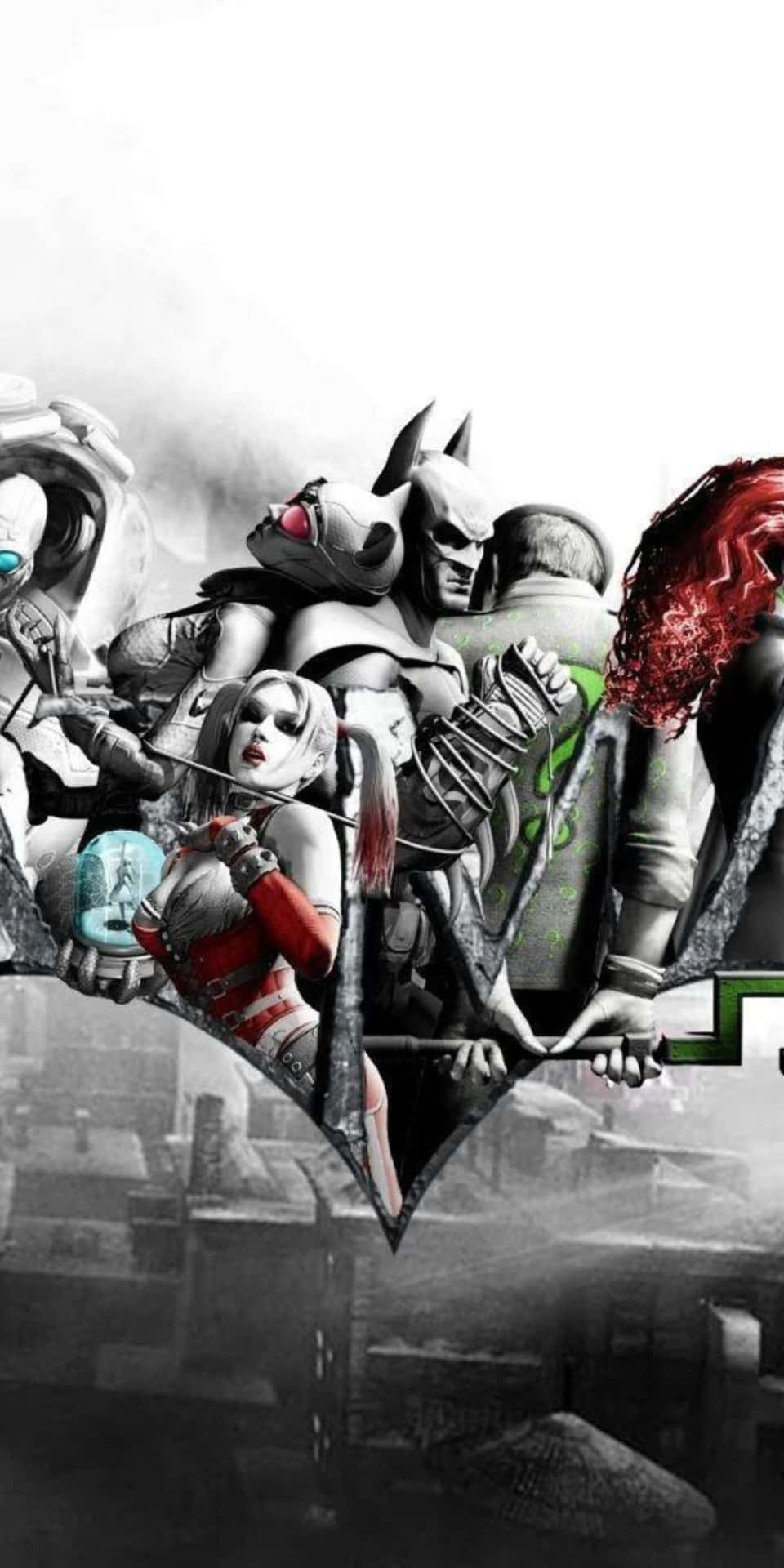 Video Game Poster Design Pixel 3 Batman Arkham City Background