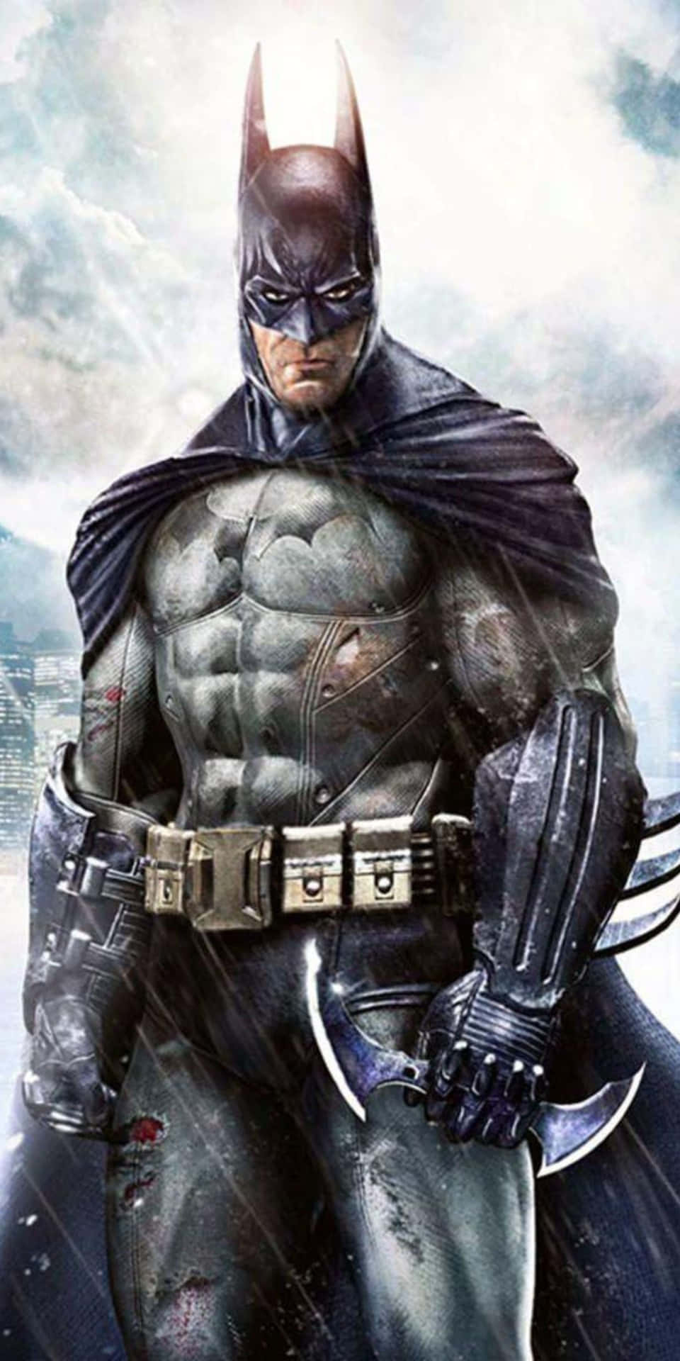 Fondode Pantalla Animado De Superhéroes Con Arte De Batman Arkham City.