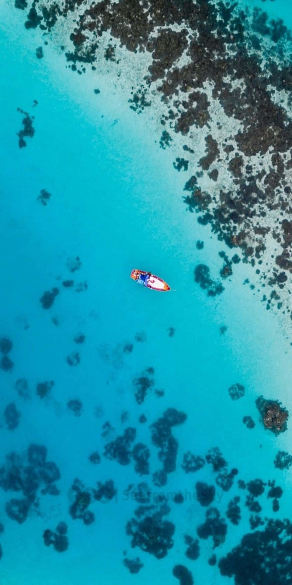 Bildgenieße Die Ruhe Eines Einsamen Küstenparadieses Mit Einem Pixel 3