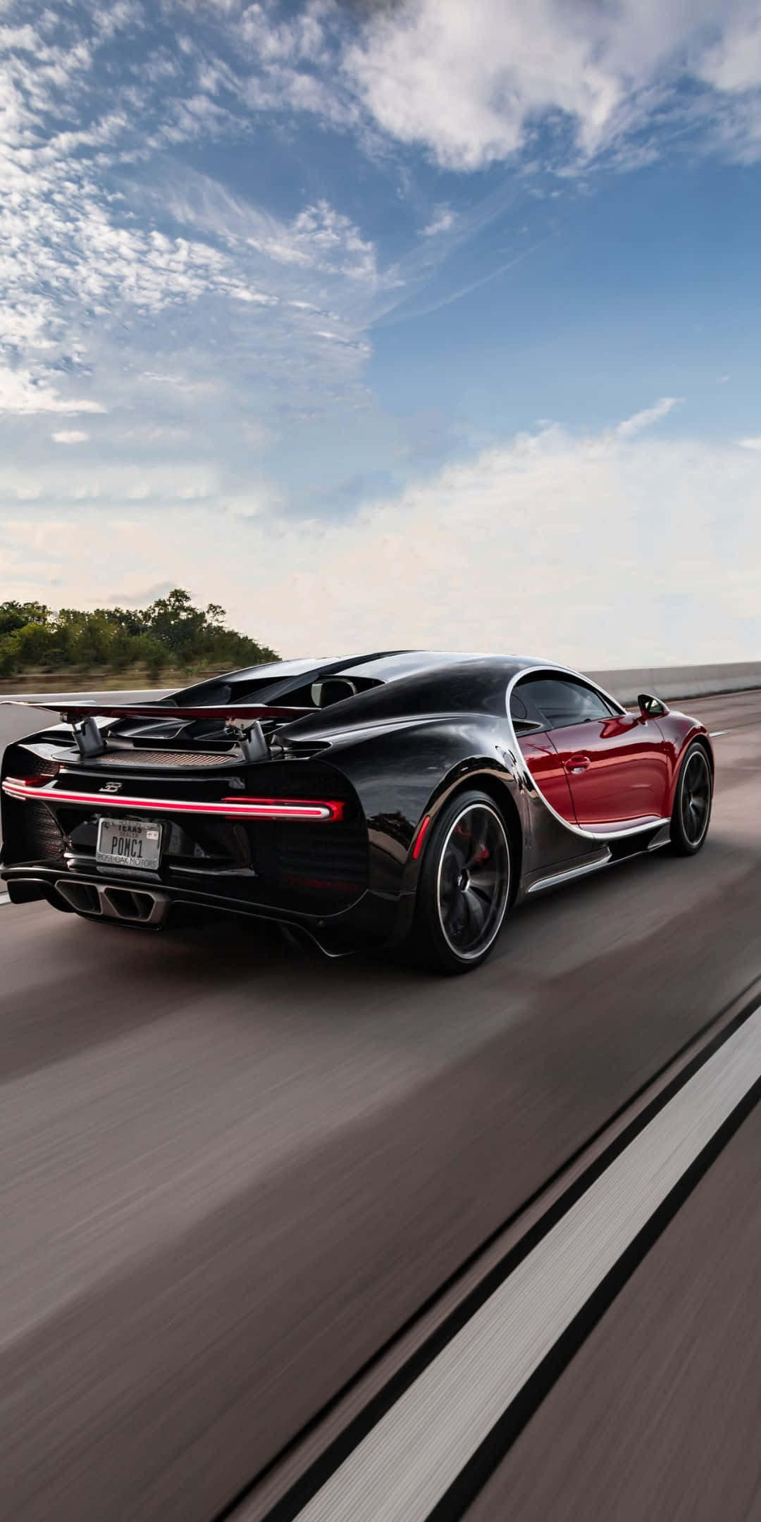 Black And Red Chiron Rear Pixel 3 Bugatti Background