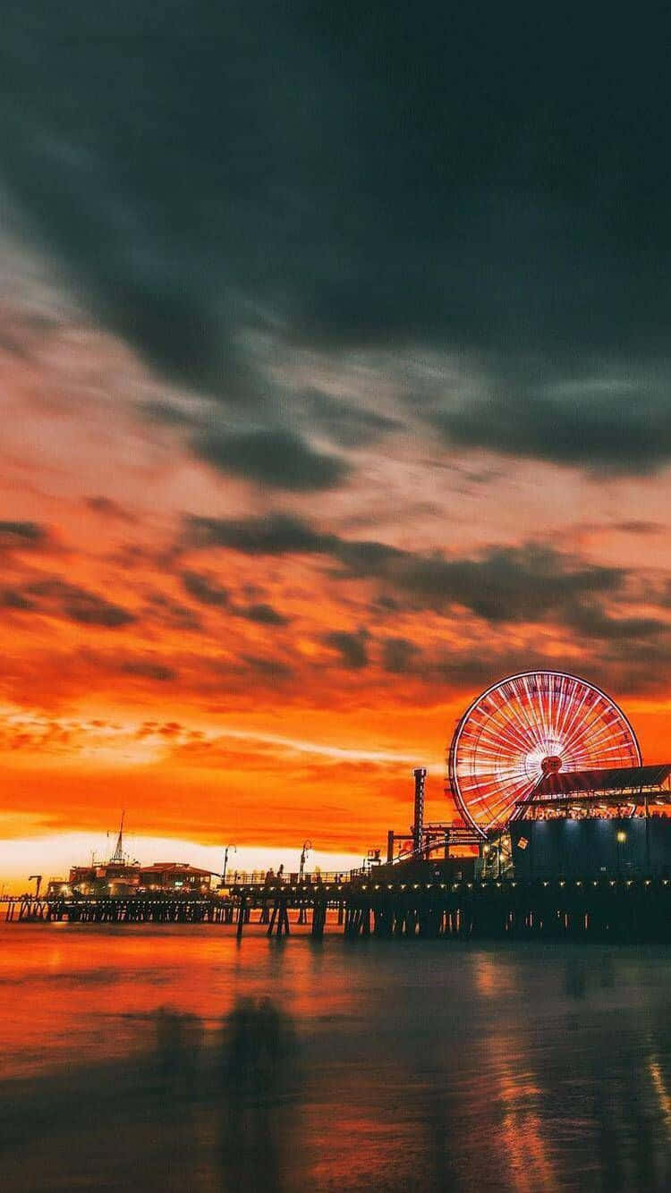 Fundode Tela Ferris Wheel Pixel 3 Califórnia.
