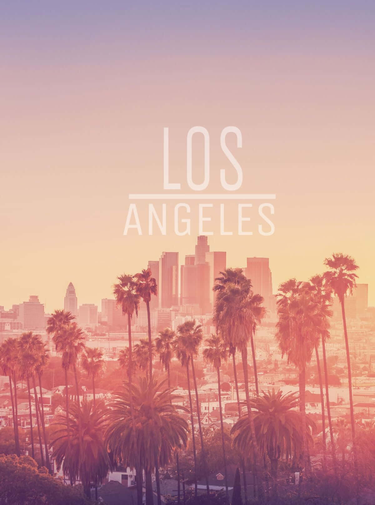 Papelde Parede Do Pixel 3 Ao Pôr Do Sol De Los Angeles, Califórnia.