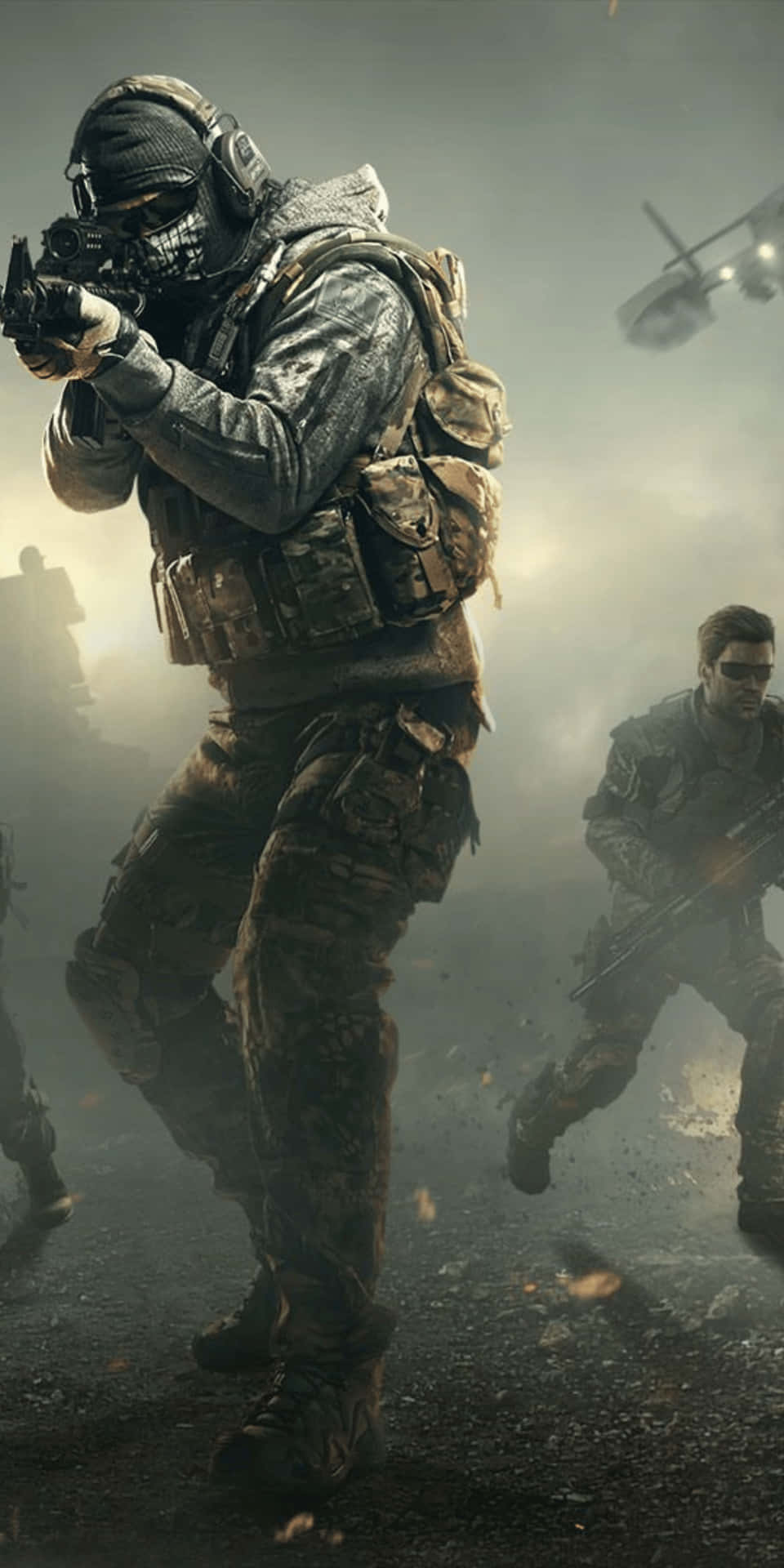 Pixel3 Call Of Duty Black Ops Cold War Bakgrund Med Soldat.