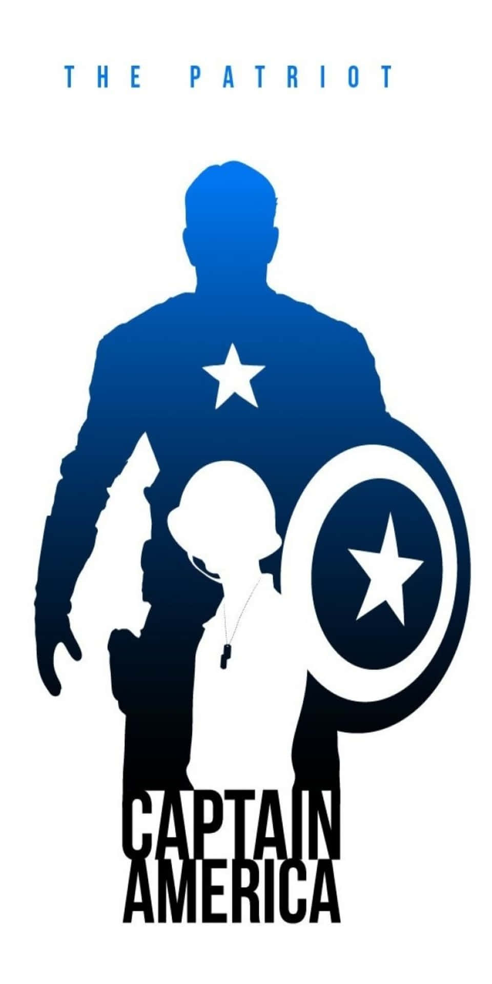 Pixel3 Patriot Captain America-konstbakgrund.