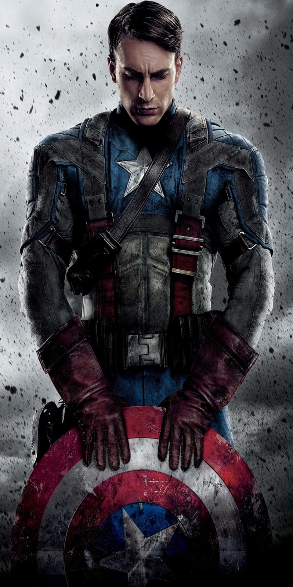 Pixel3 Bakgrundsbild Av Captain America Från Mcu.