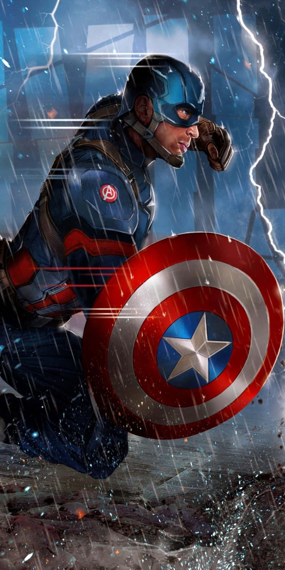 Pixel 3 Captain America Fanart baggrund