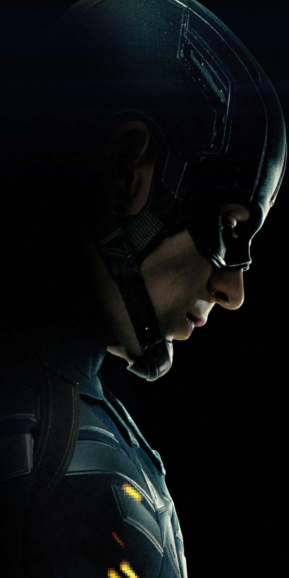 Pixel 3 Captain America Side Profil Baggrund
