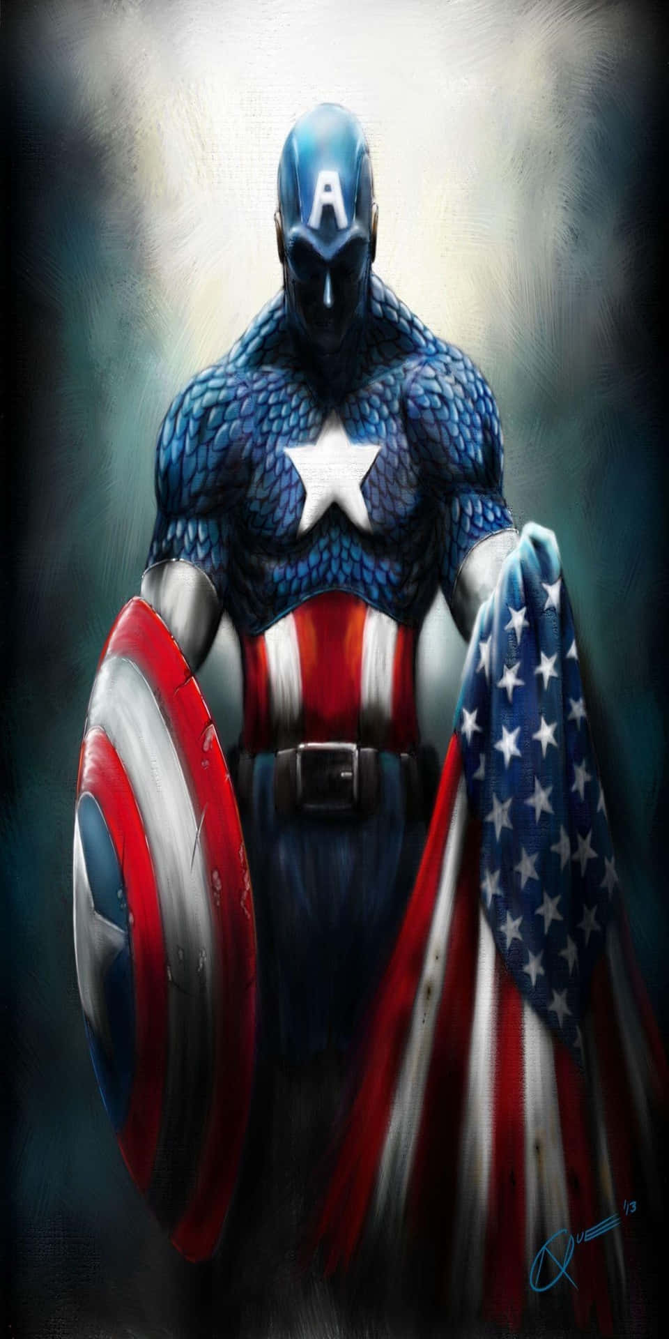 Pixel 3 Captain America Background 1080 X 2160