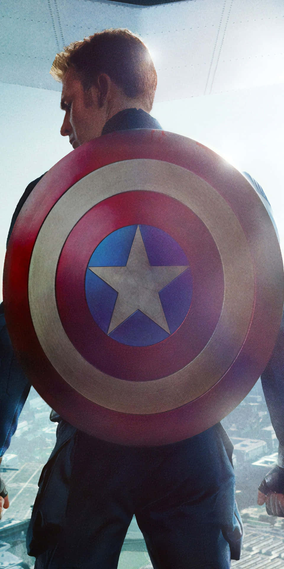Pixel3 Hintergrundbild Mit Avengers Superheld Captain America